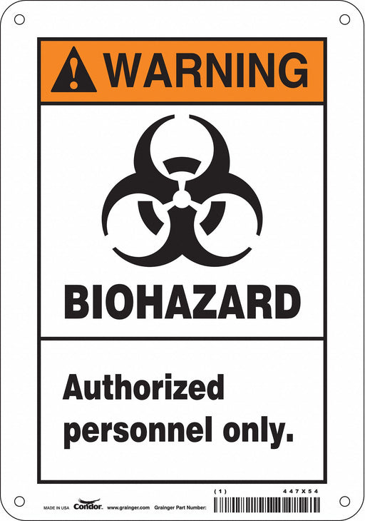 Safety Sign 10 inx7 in Polyethylene