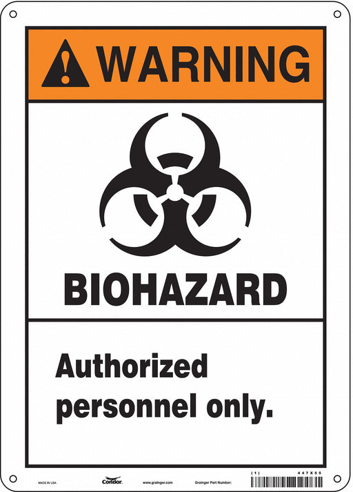 Safety Sign 14 inx10 in Polyethylene