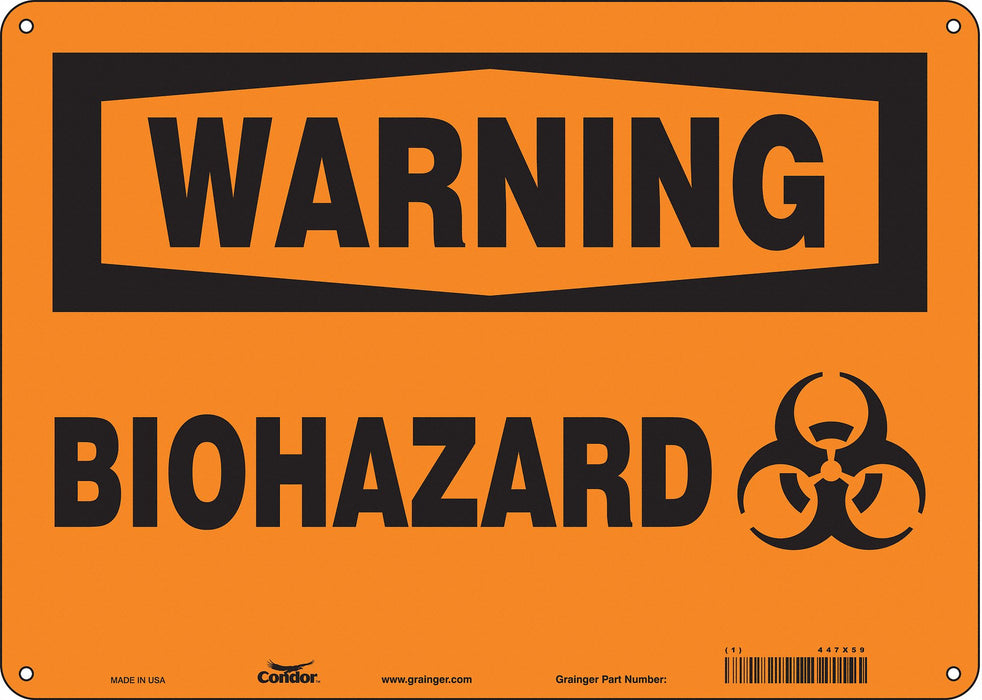 Safety Sign 10 inx14 in Aluminum
