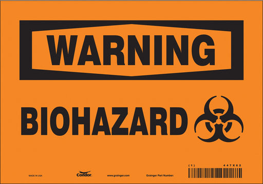 Safety Sign 7 inx10 in Vinyl