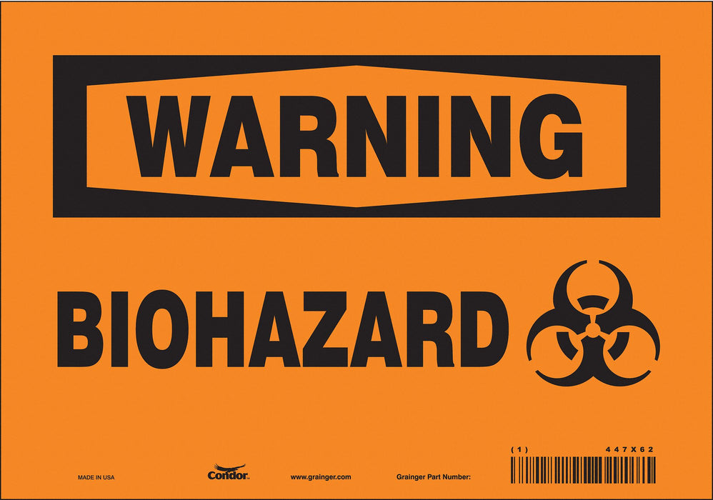Safety Sign 7 inx10 in Vinyl