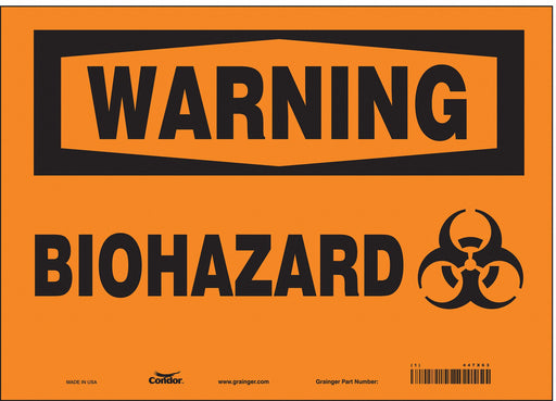 Safety Sign 10 inx14 in Vinyl