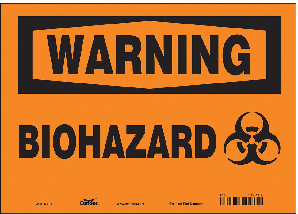 Safety Sign 10 inx14 in Vinyl