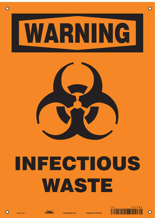 Safety Sign 14 in x 10 in Aluminum