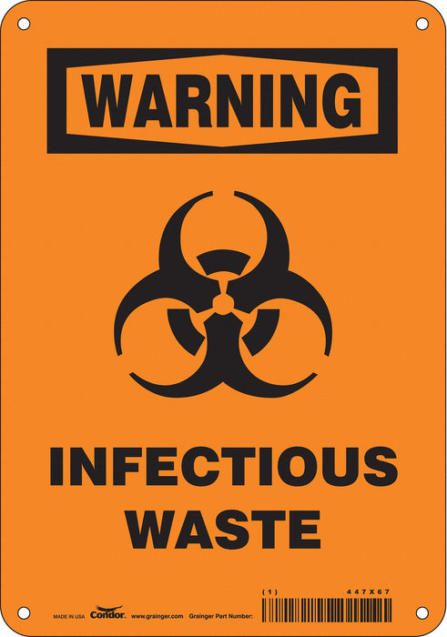 Safety Sign 10 inx7 in Polyethylene