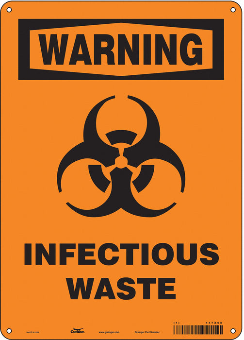 Safety Sign 14 in x 10 in Polyethylene