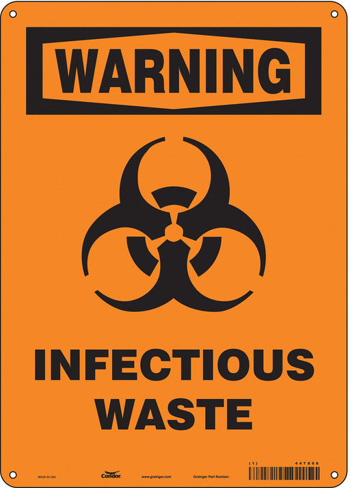 Safety Sign 14 in x 10 in Polyethylene