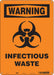 Safety Sign 14 in x 10 in Polyethylene
