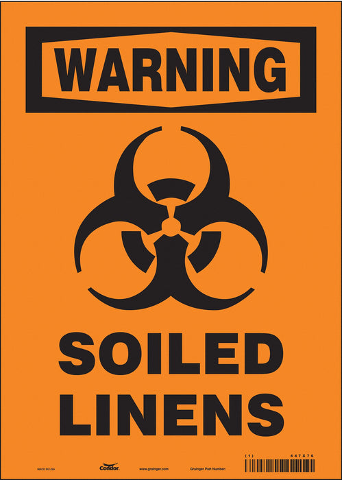 Safety Sign 14 in x 10 in Vinyl