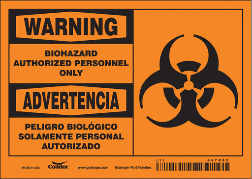 Safety Sign 5 inx7 in Vinyl
