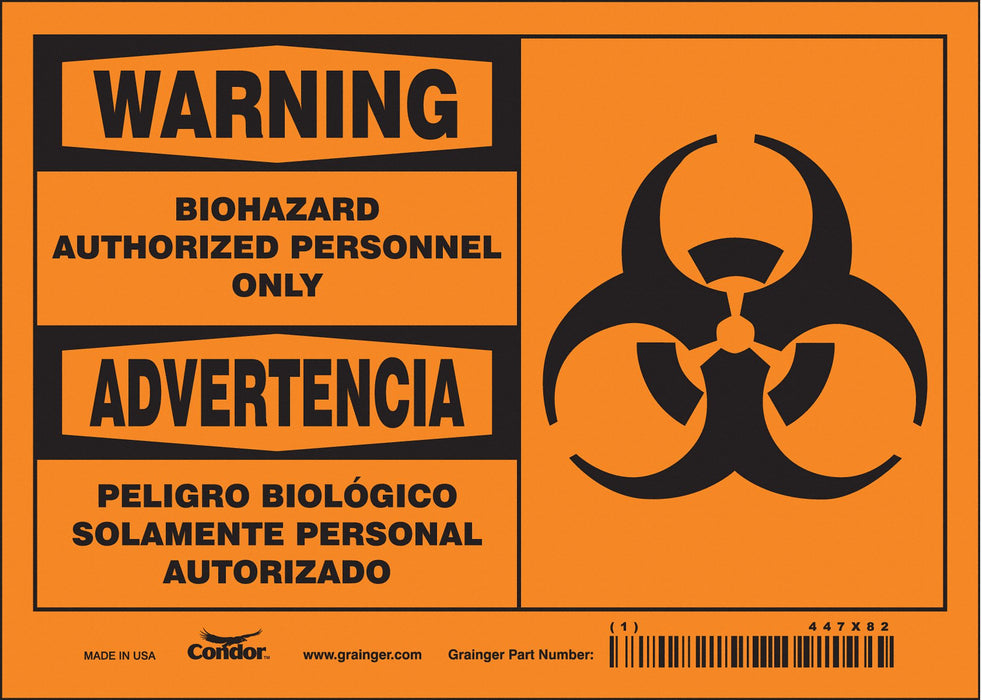 Safety Sign 5 inx7 in Vinyl