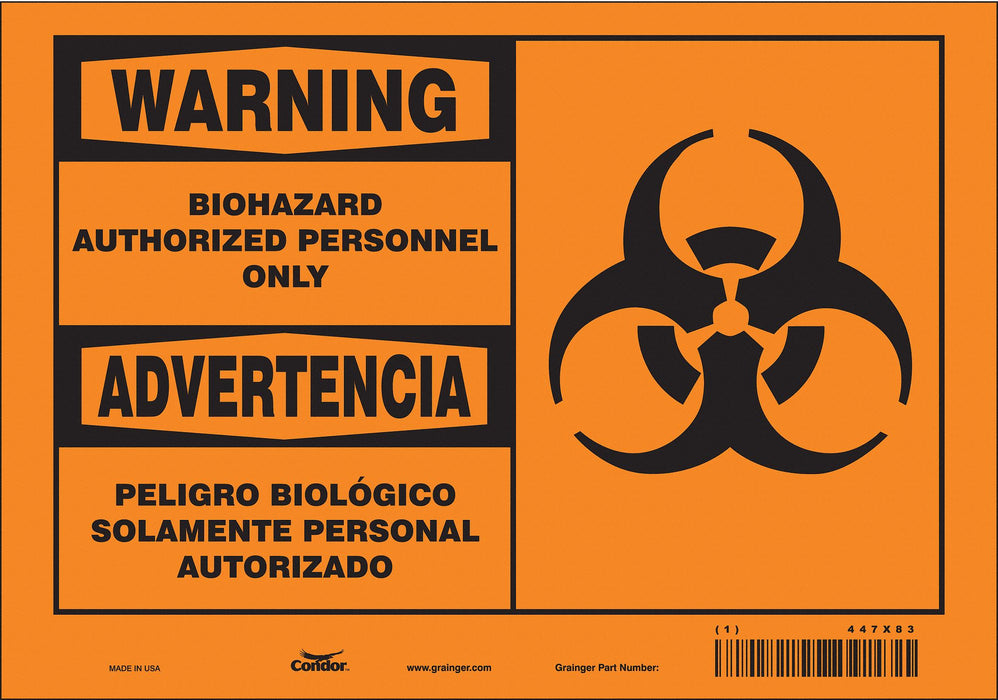 Safety Sign 10 inx7 in Vinyl