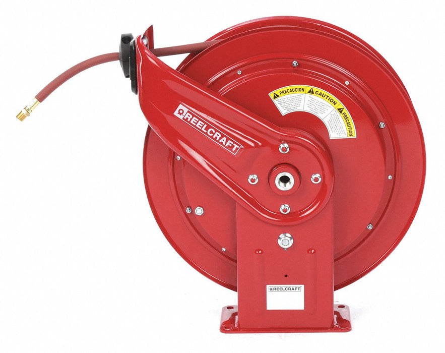 Spring Return Hose Reel 1/2 MNPT 75 ft