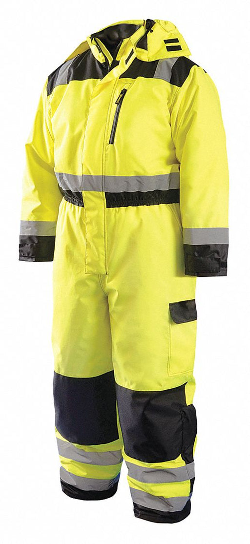 J6345 Coverall Unisex 2XL Yellow Polyester