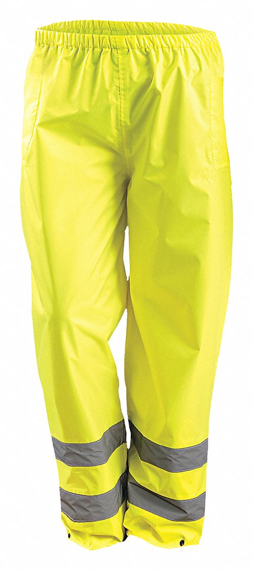 Rain Pants Yllw 3XL Fits Waist 52 to 54 