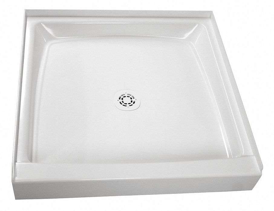 Shower Floor Square 36 in x 36 in White