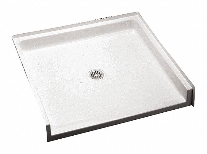 Shower Floor Rec 39 in x 38 1/2 in White