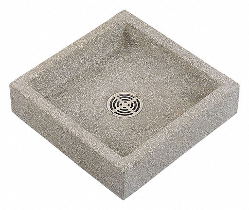MopSink Square Gray/Wht 6inH 24inW