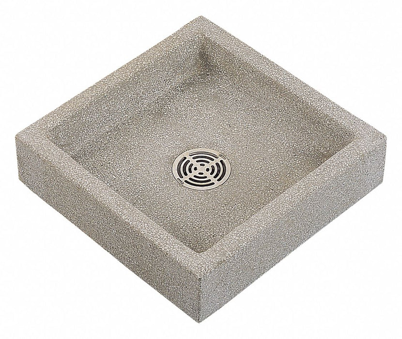 MopSink Square Gray/Wht 6inH 24inW