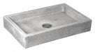 MopSink Rectangular Gray/Wht 6inH 24inW