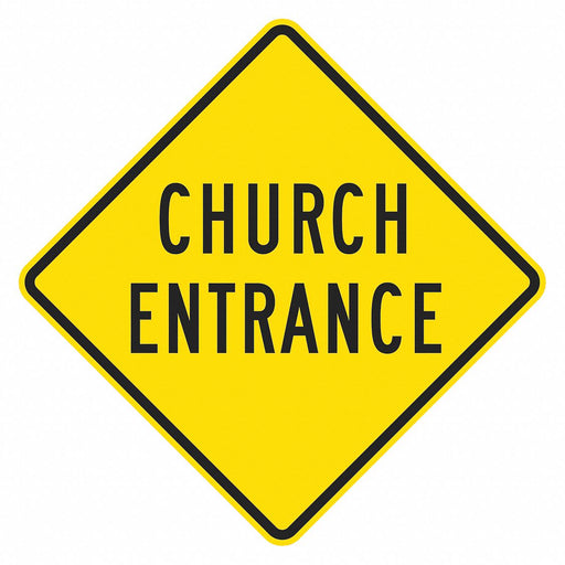 Traffic Sign 12 in x 12 in Yellow