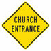 Traffic Sign 12 in x 12 in Yellow