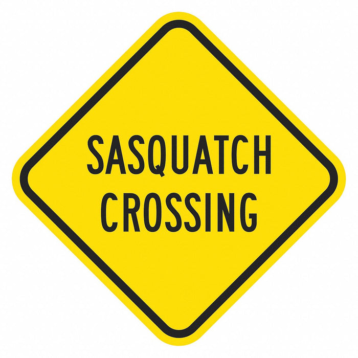 Traffic Sign 12 in x 12 in Yellow
