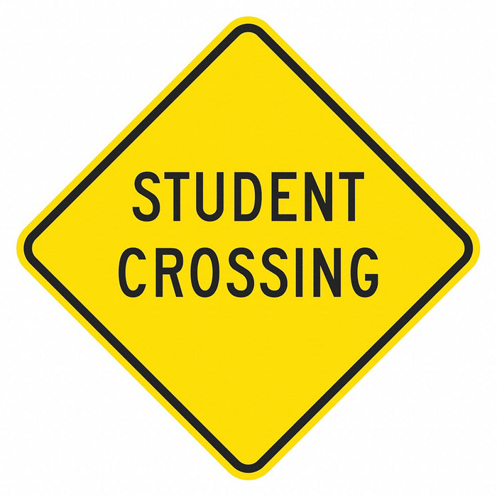Traffic Sign 12 in x 12 in Yellow