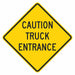 Traffic Sign 12 in x 12 in Yellow