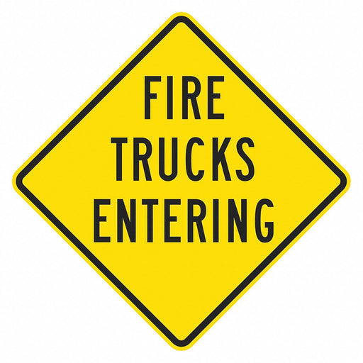 Traffic Sign 12 in x 12 in Yellow