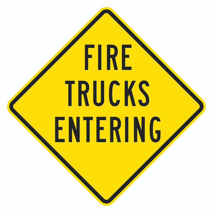 Traffic Sign 12 in x 12 in Yellow