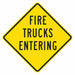 Traffic Sign 12 in x 12 in Yellow
