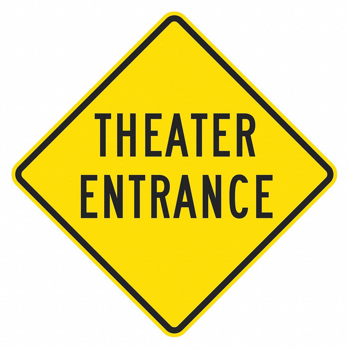 Traffic Sign 12 in x 12 in Yellow
