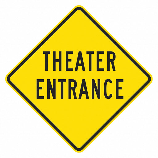 Traffic Sign 12 in x 12 in Yellow