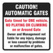 Parking Lot Gate Parking Sign 12 x 12 