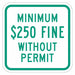 Fine Parking Sign 12 x 12 