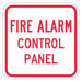 Reflective Fire Alarm Sign 12x12in Alum