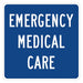Facility Sign 12 in x 12 in Blue