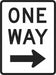 One Way Traffic Sign 18 x 12 