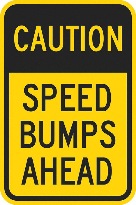 Traffic Sign 18 in x 12 in Yellow