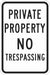 Facility Sign 18 in Aluminum