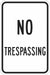 Facility Sign 18 in Aluminum