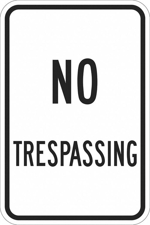 Facility Sign 18 in Aluminum