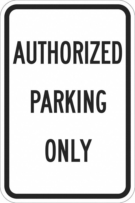 Authorized Parking Sign 18 x 12 