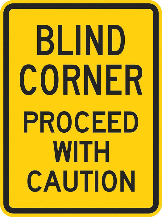 Traffic Sign 18 in x 12 in Yellow