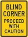Traffic Sign 18 in x 12 in Yellow