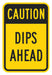 Traffic Sign 18 in x 12 in Yellow