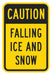 Rflctv Icy Conditions Caut Sign 18x12in