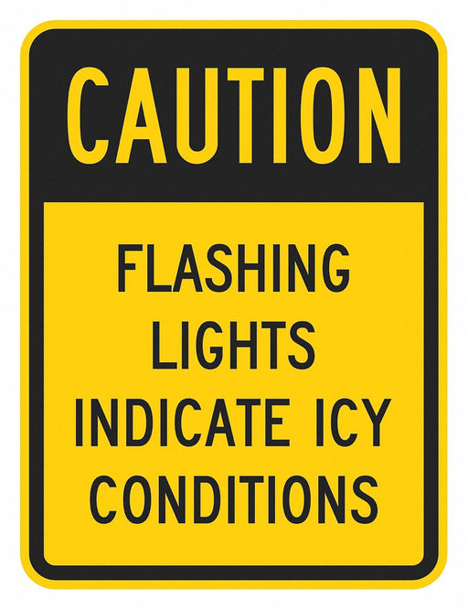 Traffic Sign 24 in x 18 in Yellow