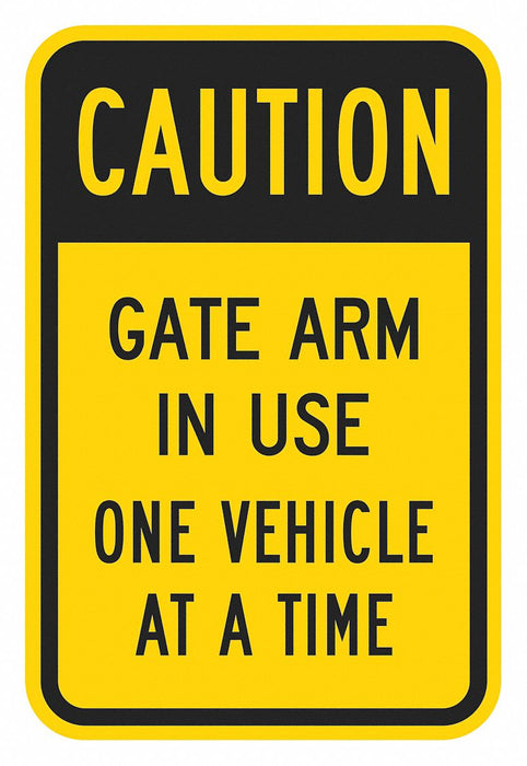 Parking Lot Gate Parking Sign 18 x 12 